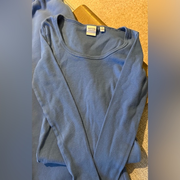 Aritzia Blue Track Pants & Top Set - Picture 3 of 8